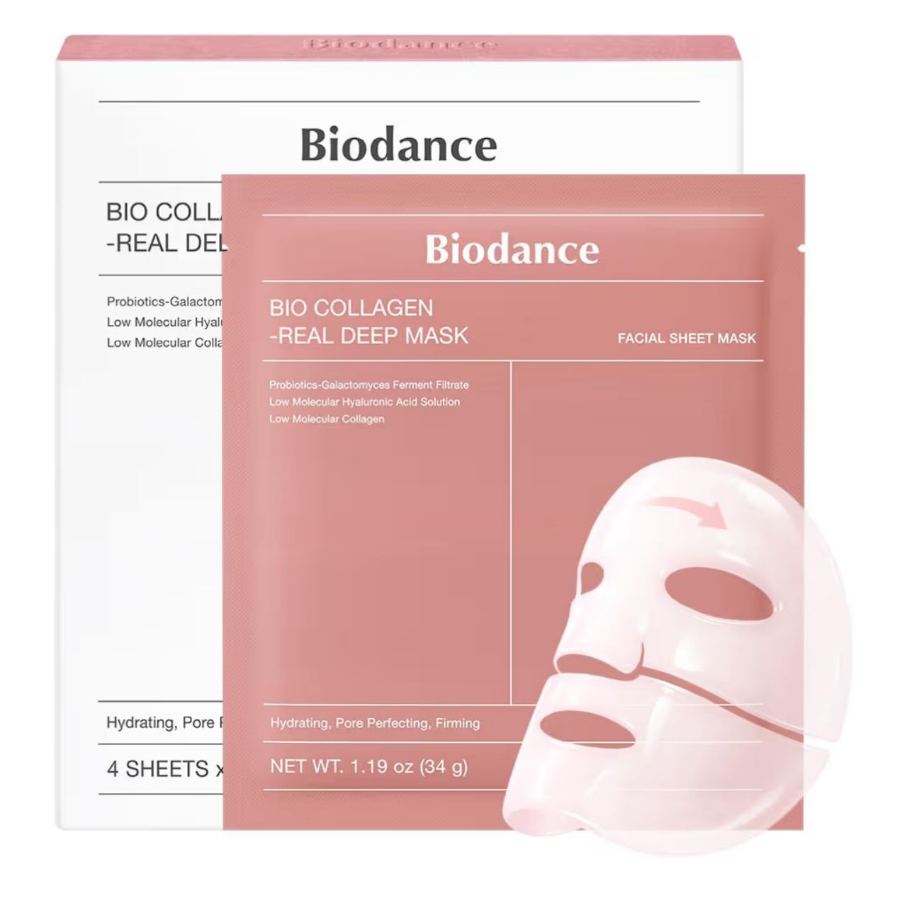Biodance - Bio Collagen Real Deep Mask - 4 Mascarillas Faciales