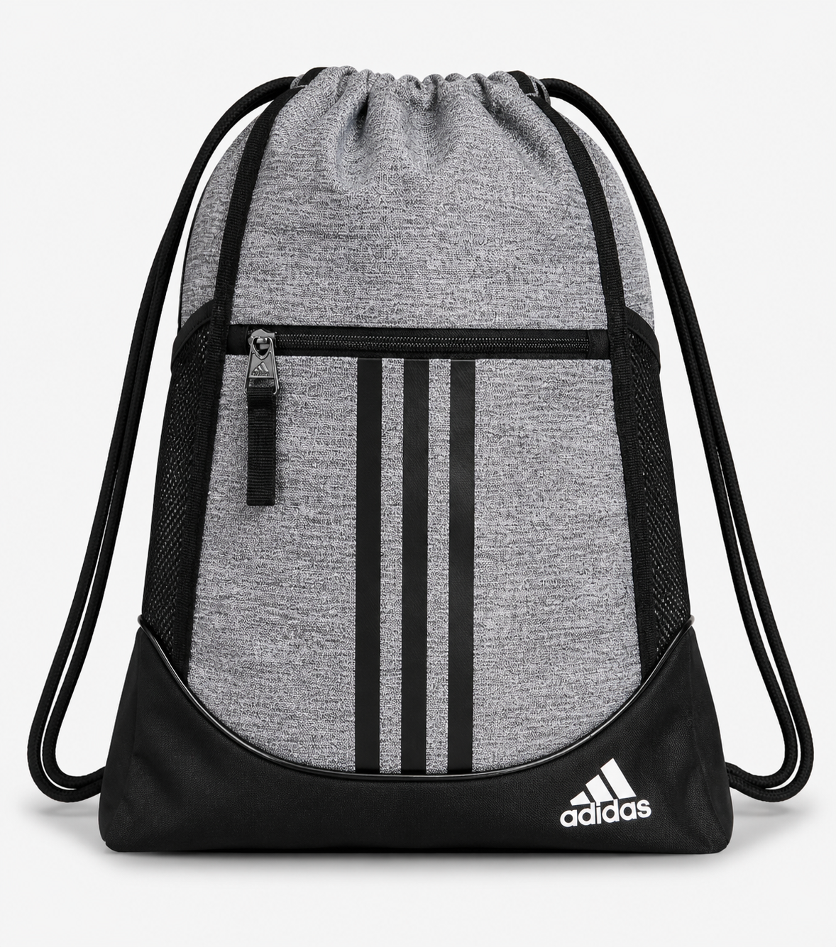 Adidas aliance Mochila con cordón pequeña - Gris jaspeado/Negro