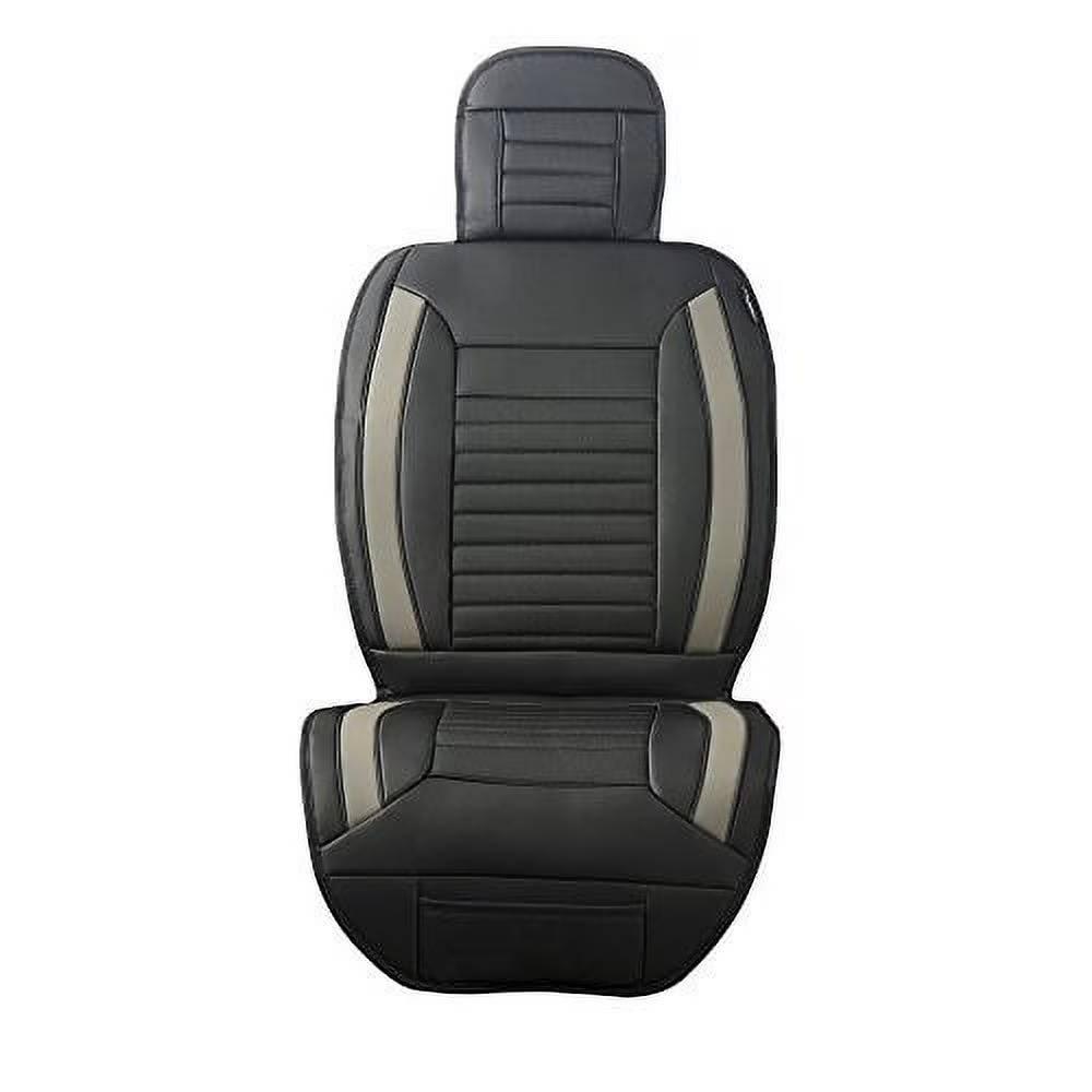 Funda de Asiento de Ajuste Universal - Negro con Gris