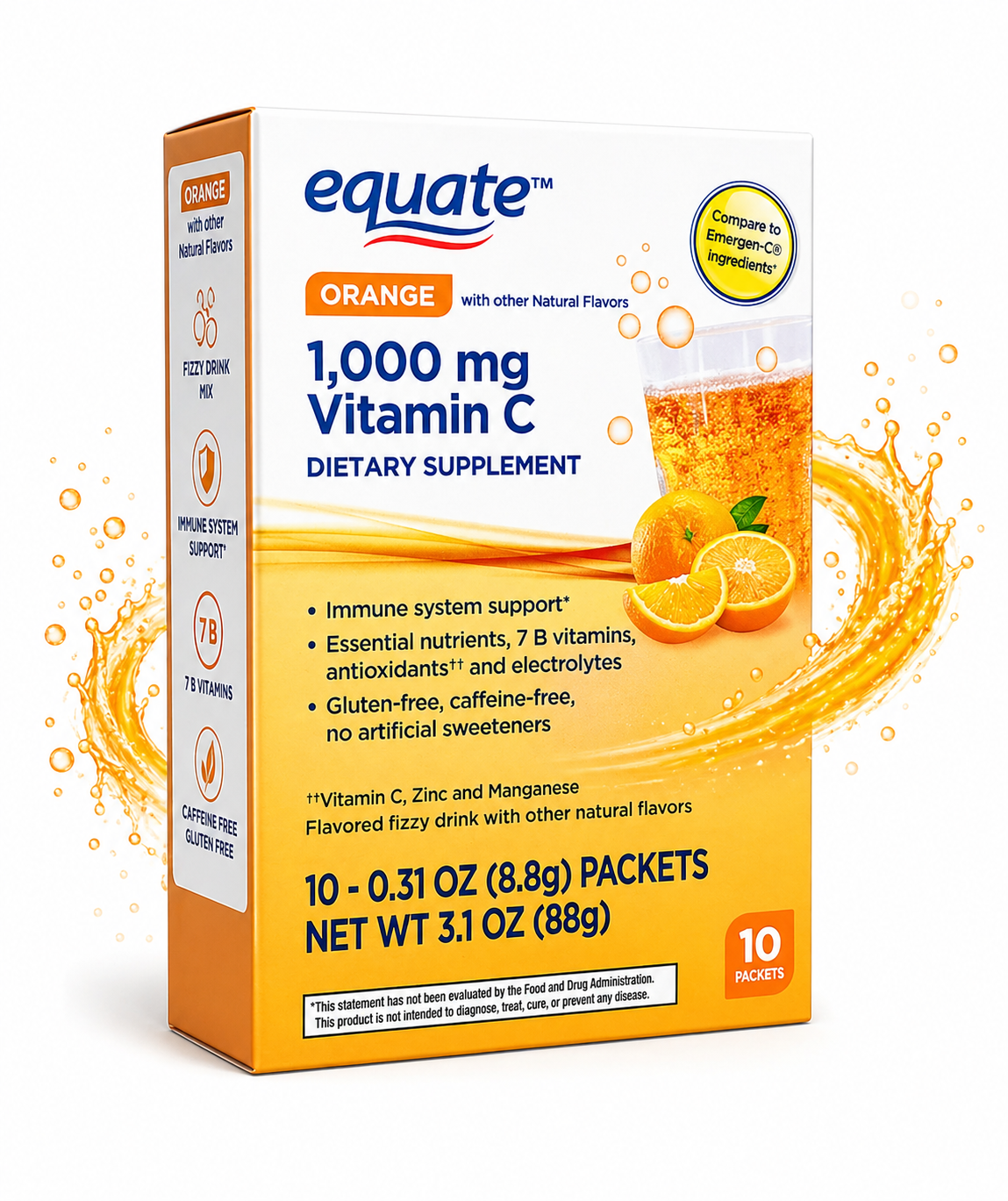 Equate Vitamin C 1000 mg – Immune Support (Orange)