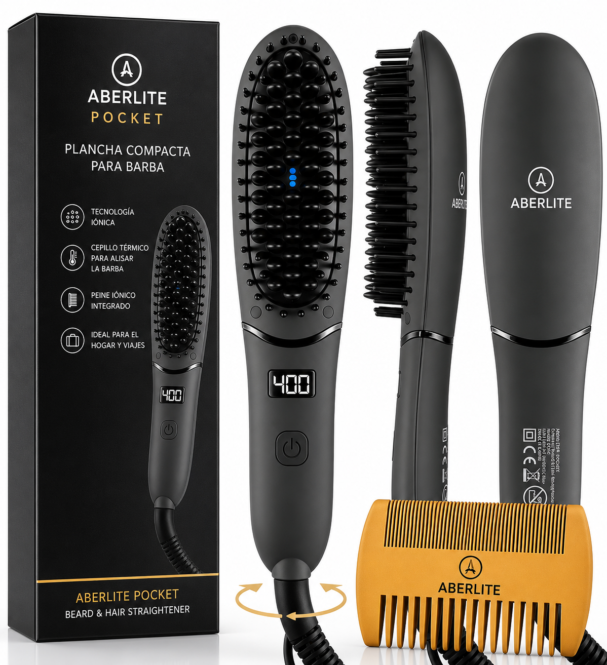 Aberlite Pocket - Plancha Compacta para Barba