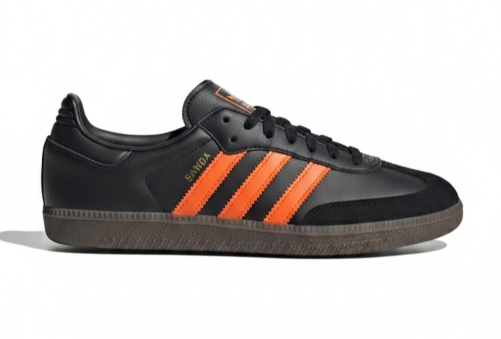 Adidas Samba OG Black Orange Gum — Tallas 39,40,41,42,43,45