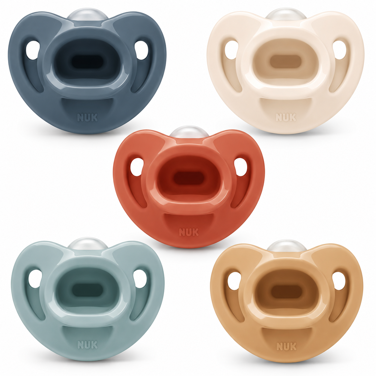 NUK - Chupetes para bebé - Pack 5 multicolor - 0 a 6 meses