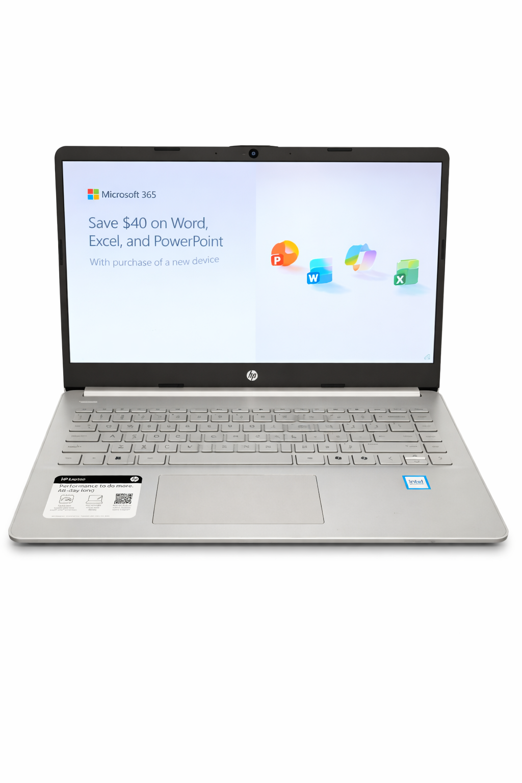 HP 14" Laptop Intel N150 4GB RAM 128GB UFS – Natural Silver- Compacta y Funcional