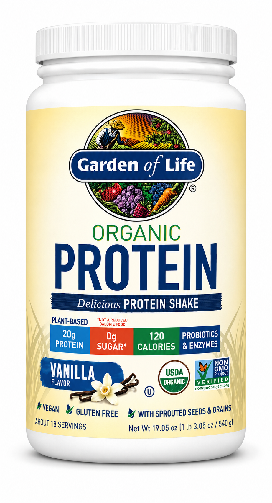Garden of Life - Organic Protein Shake - Vanilla