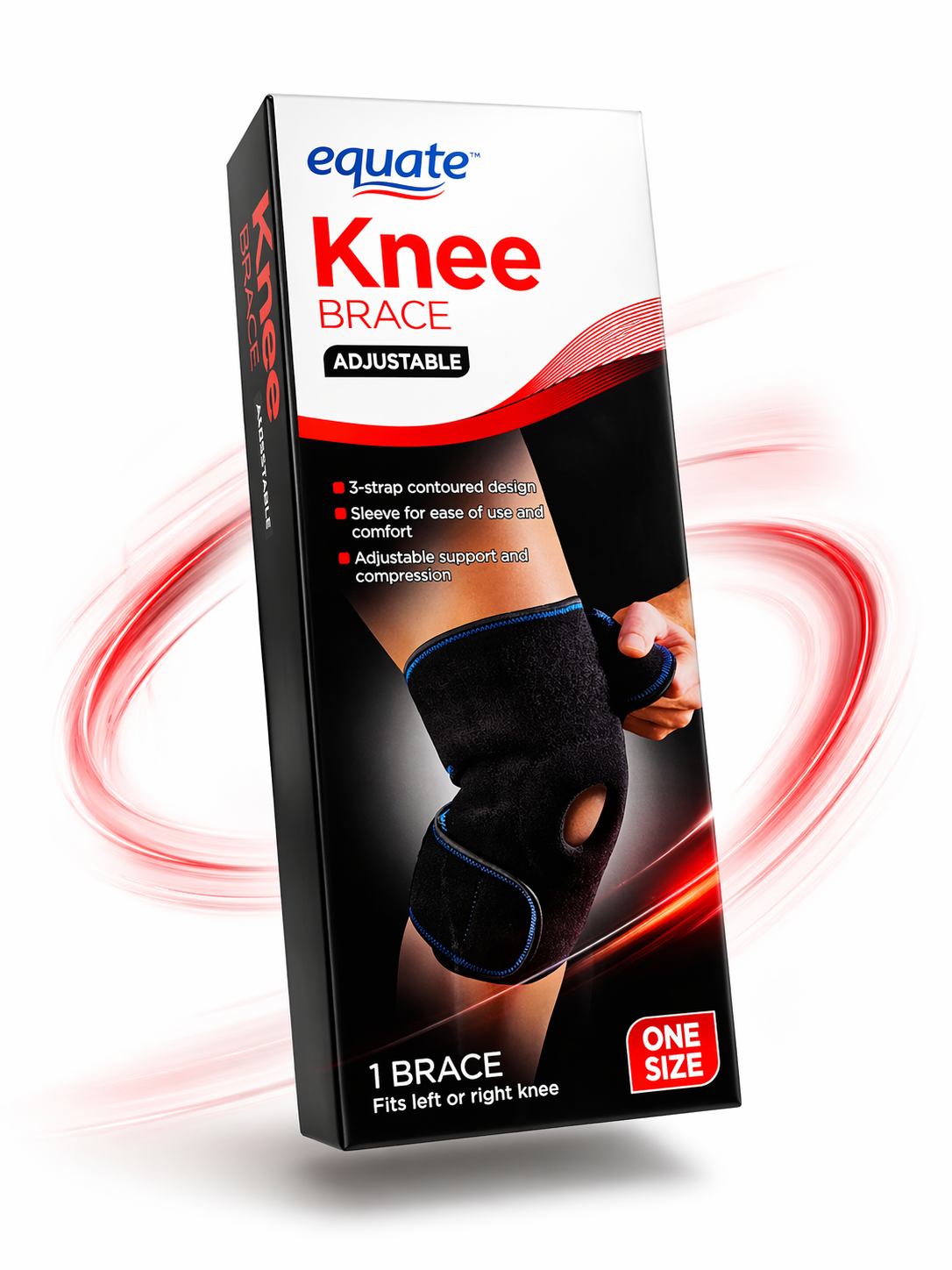 Equate Knee Brace Adjustable – Soporte Ajustable para Rodilla (Talla Única)