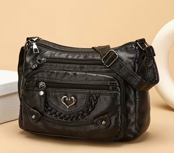 Bolso Bandolera Vintage Multibolsillos para Mujer – Correa Ajustable, Diseño Casual Elegante (oferta limitada)