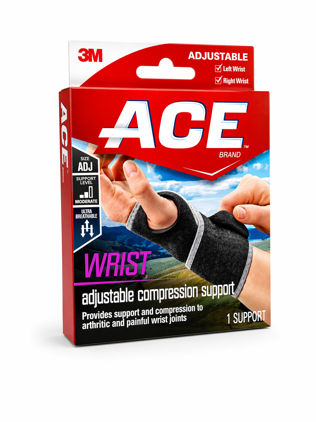ACE Wrist Adjustable Compression Support – Soporte de Muñeca Ajustable