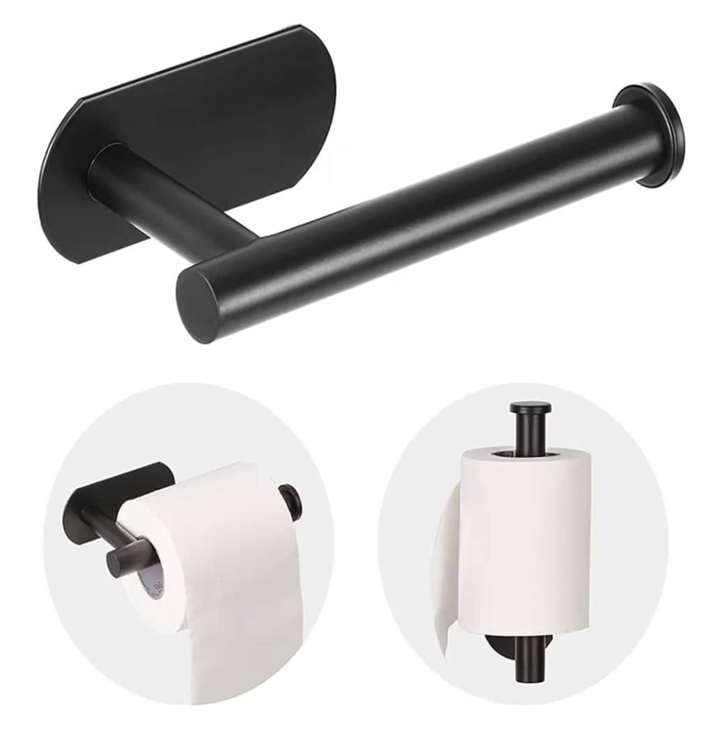 Portarrollos de Papel Higiénico - Negro Mate