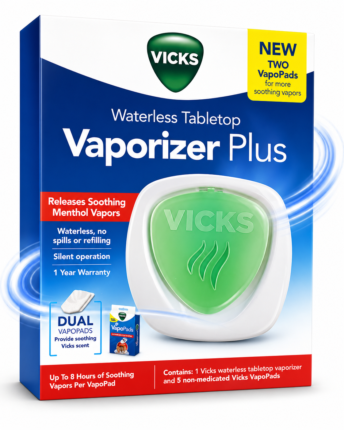 VICKS Waterless Tabletop Vaporizer Plus – Vaporizador sin Agua