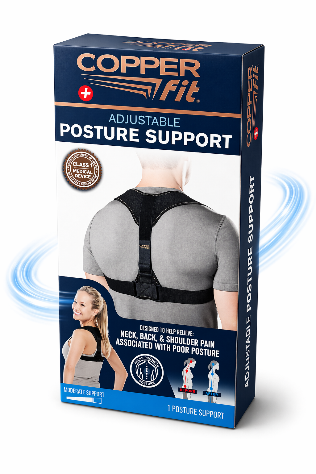 COPPER Fit - Adjustable Posture Support - Corrector de postura
