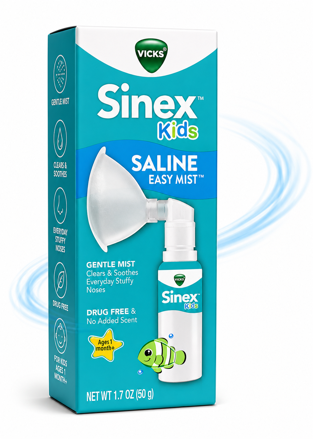 VICKS Sinex Kids Saline Easy Mist – Spray Nasal Infantil
