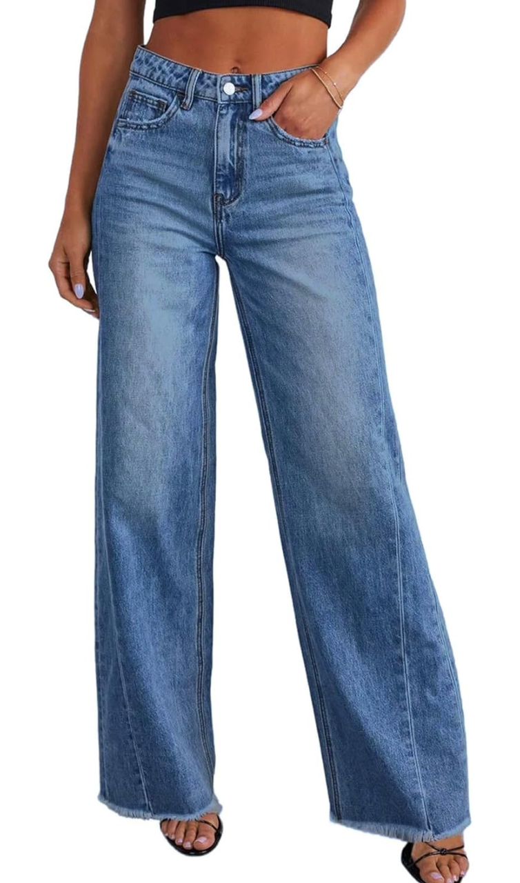 Jeans Sidefeel Zimbaplatinum de Tiro Alto - Azul