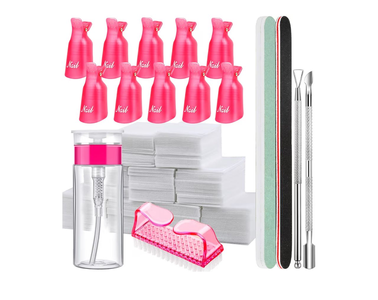 Kit de Manicure Removedor de Gel - Rosa