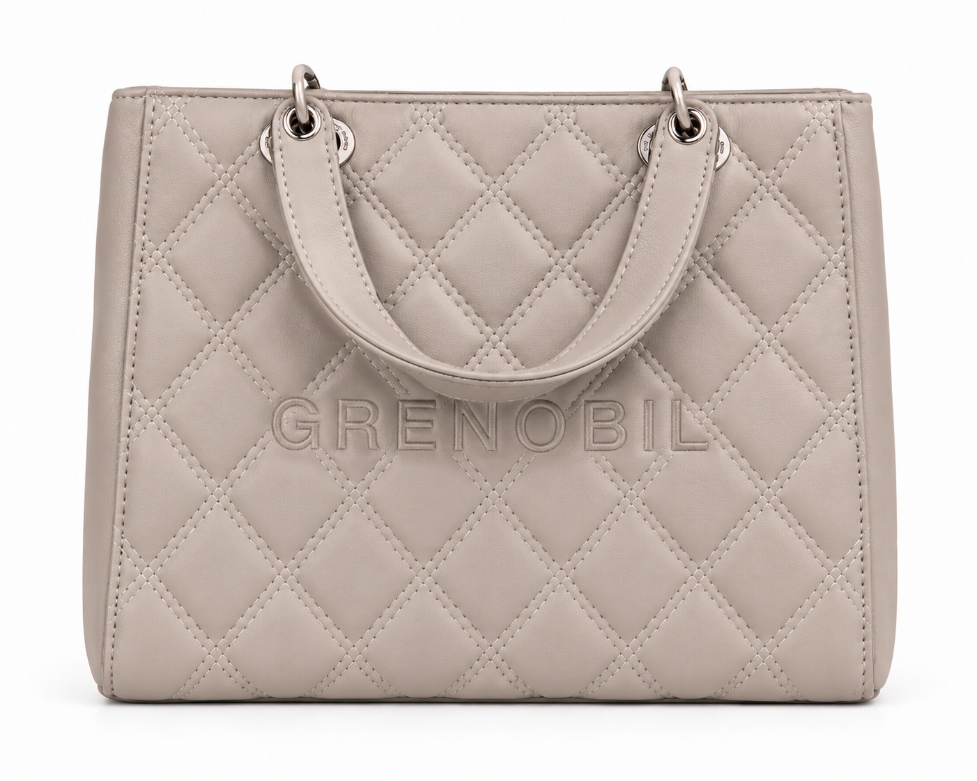 Grenobil - Bolso tote acolchado - Beige taupe - (🚚Proveedor local)