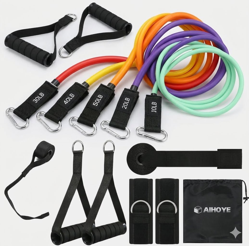 Aihoye - Kit de Bandas de resistencia - 11 piezas.