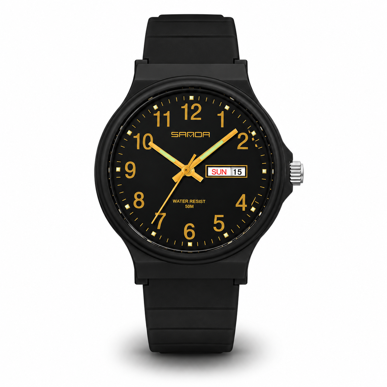 Findtime - Reloj de pulsera Analógico Impermeable - Negro/Dorado