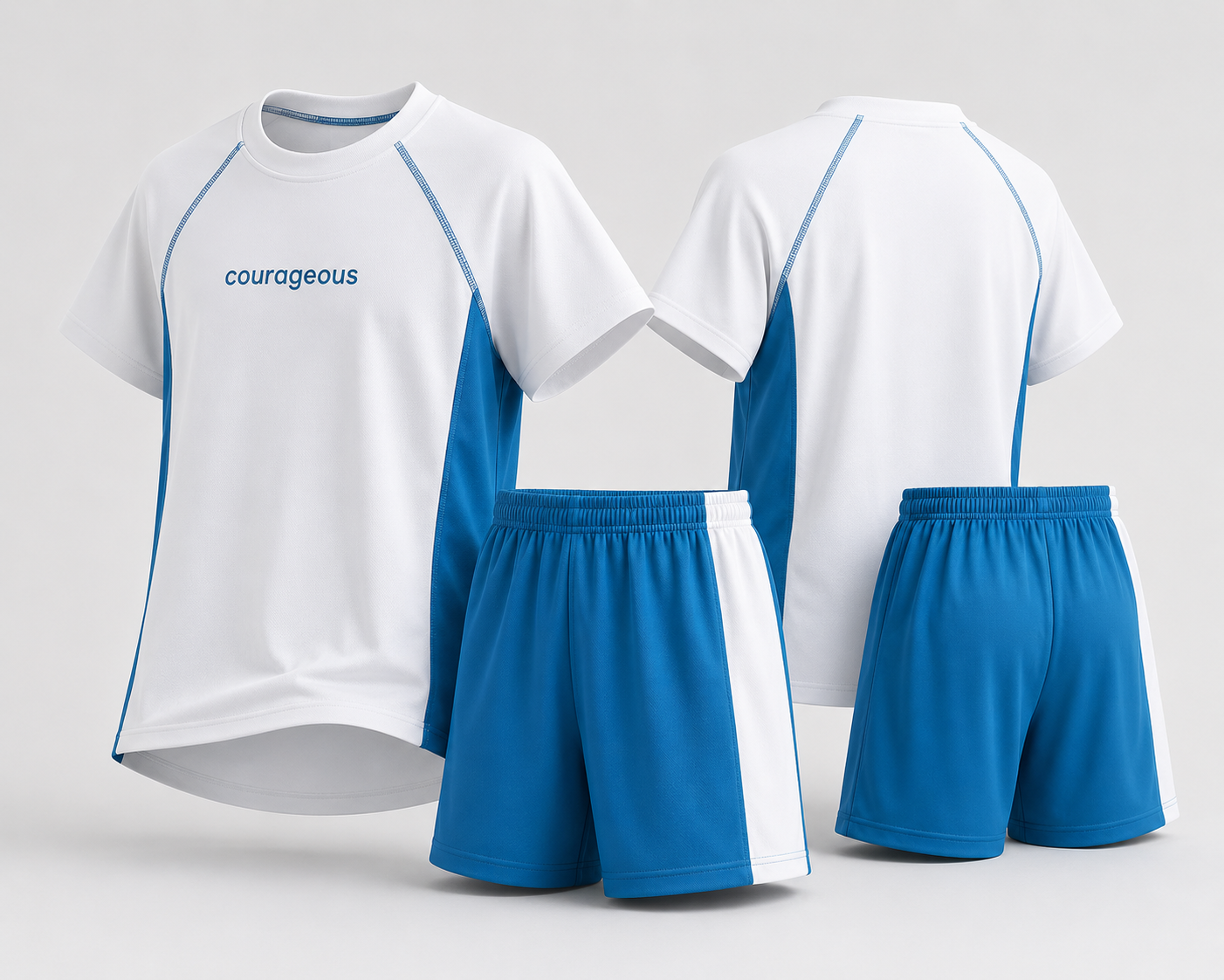 "Courageous" Conjunto Deportivo - Blanco/Azul