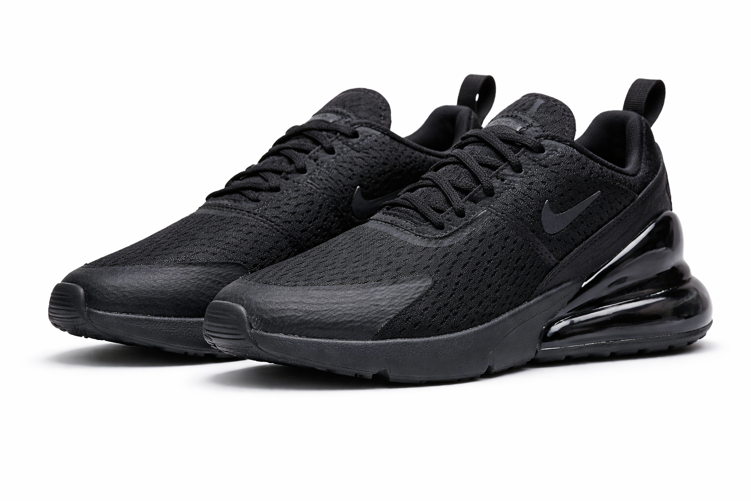 Zapatos Deportivos Infantiles Nike Air Max 270 Originales – Negro Total – Talla VE 31