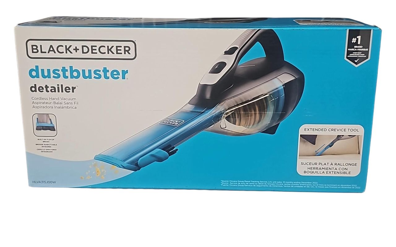 Aspiradora Inalámbrica BLACK+DECKER Dustbuster Detailer – Aspiradora de Mano Recargable para Auto, Hogar y Oficina