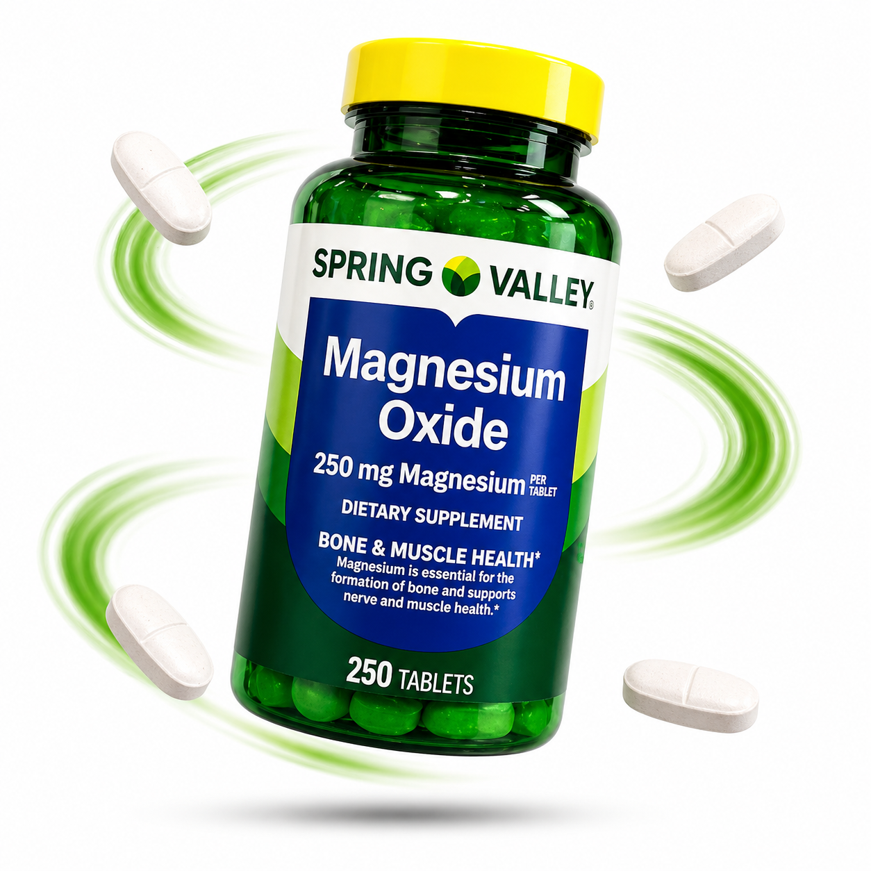 Spring Valley - Magnesium Oxide - 250 mg, 250 tabletas