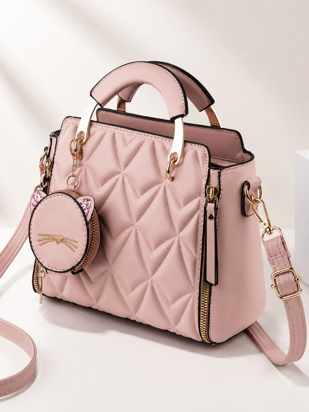 Xiaoyu Fashion- Bolsas y carteras de moda para mujer - Rosa