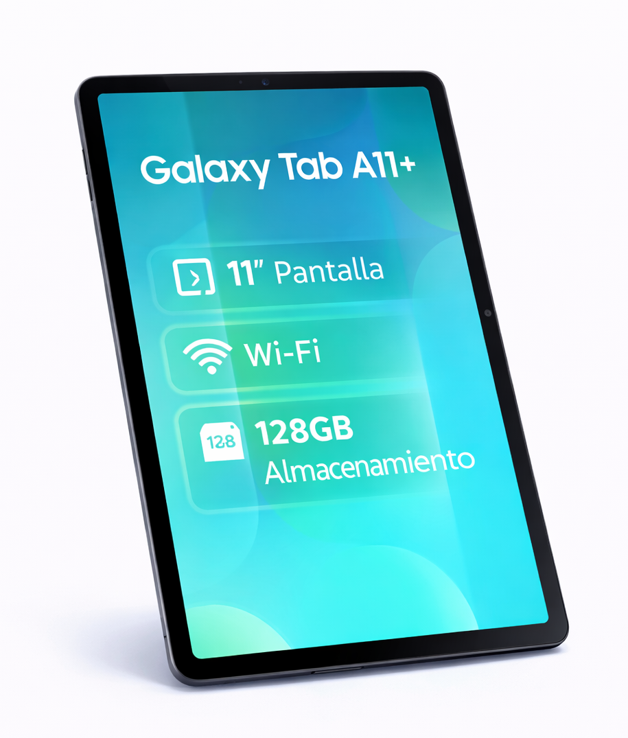 Samsung Galaxy Tab A11+ 128GB WiFi Gray – Versátil, Ligera y Funcional