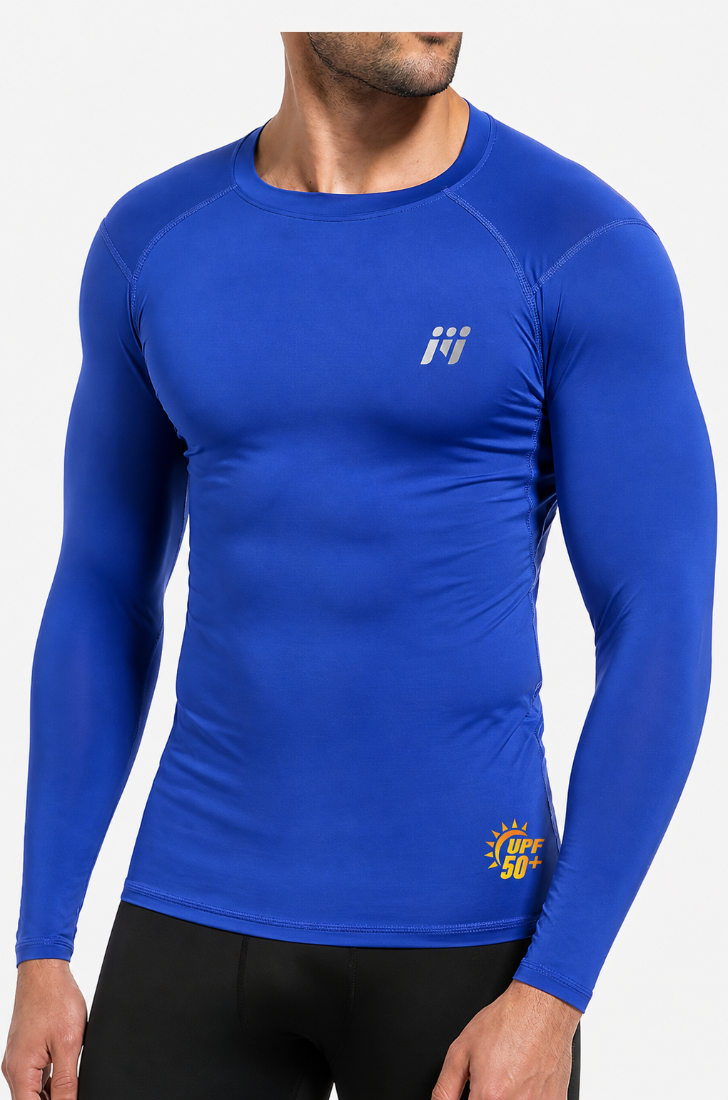 MEETYOO Camisas de compresión para hombre UPF + 50 manga larga