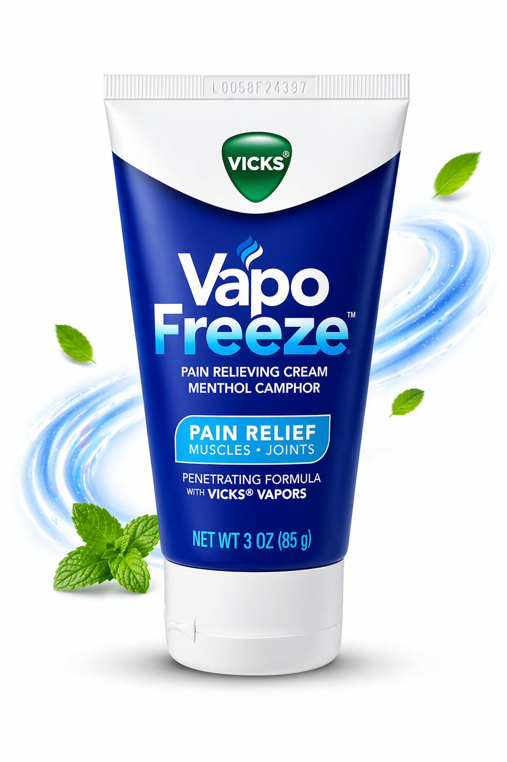 VICKS – Vapo Freeze Pain Relief Cream 3 oz