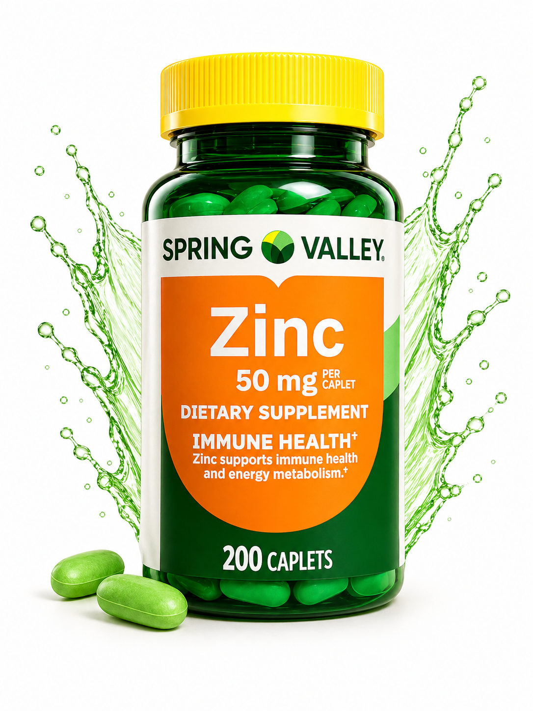 Spring Valley - Zinc 50 mg - 200 caplets
