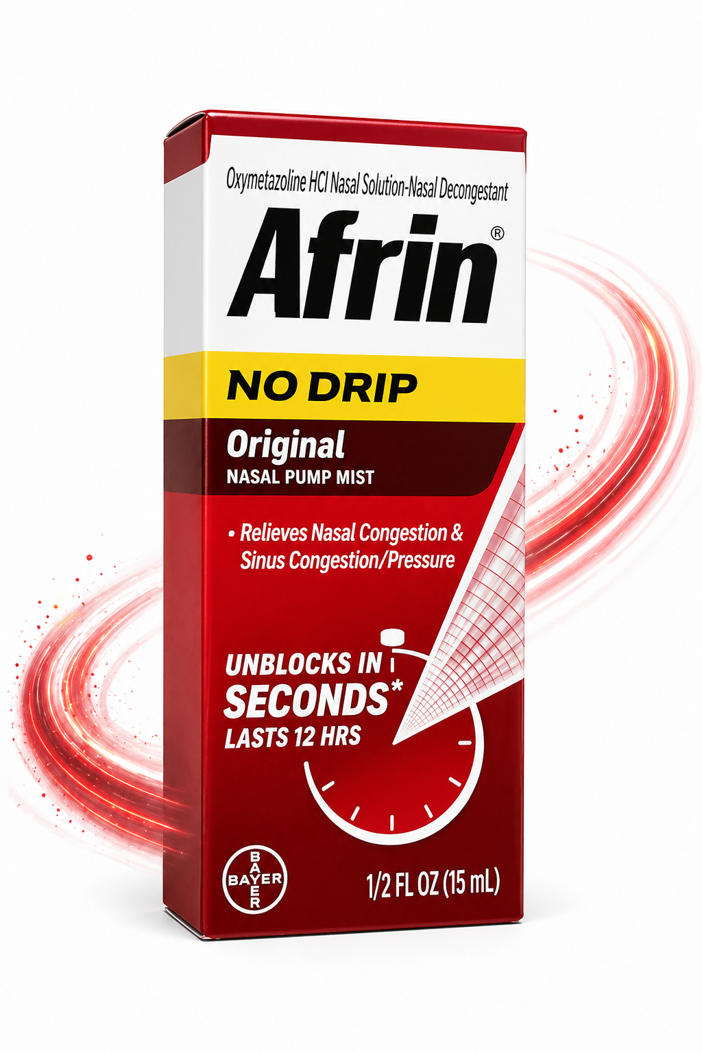 Afrin No Drip Original – Nasal Pump Mist Descongestionante