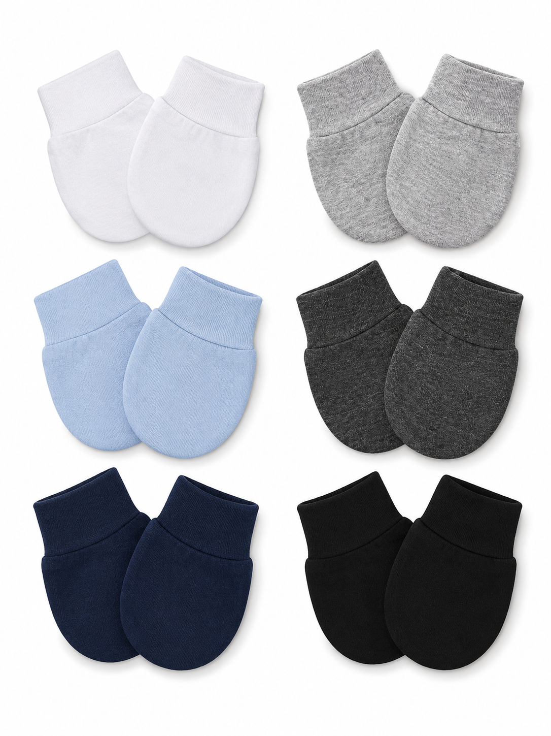 Manoplas para Bebé - Pack Multicolor 6 Pares