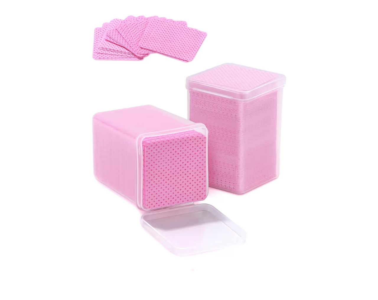 TEOYALL - Toallitas sin pelusa para uñas - Rosa 400 piezas