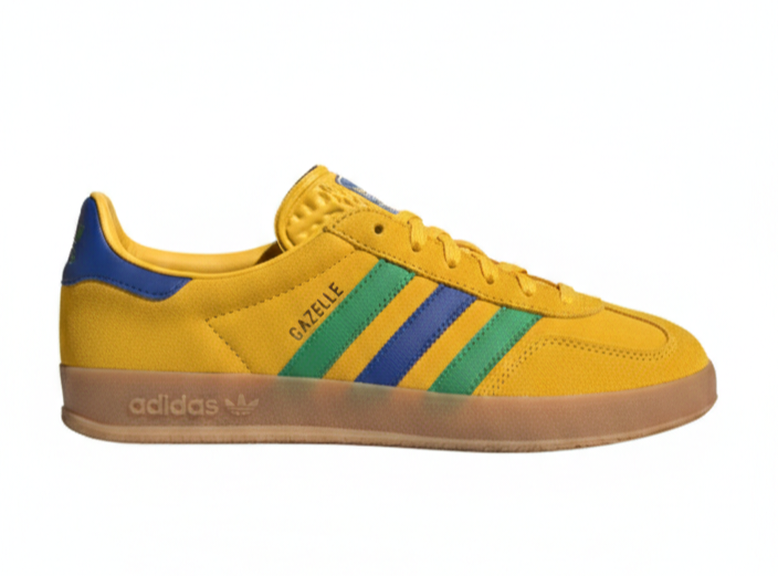 Adidas Gazelle Indoor Yellow Blue Originals — Tallas 40,41,42