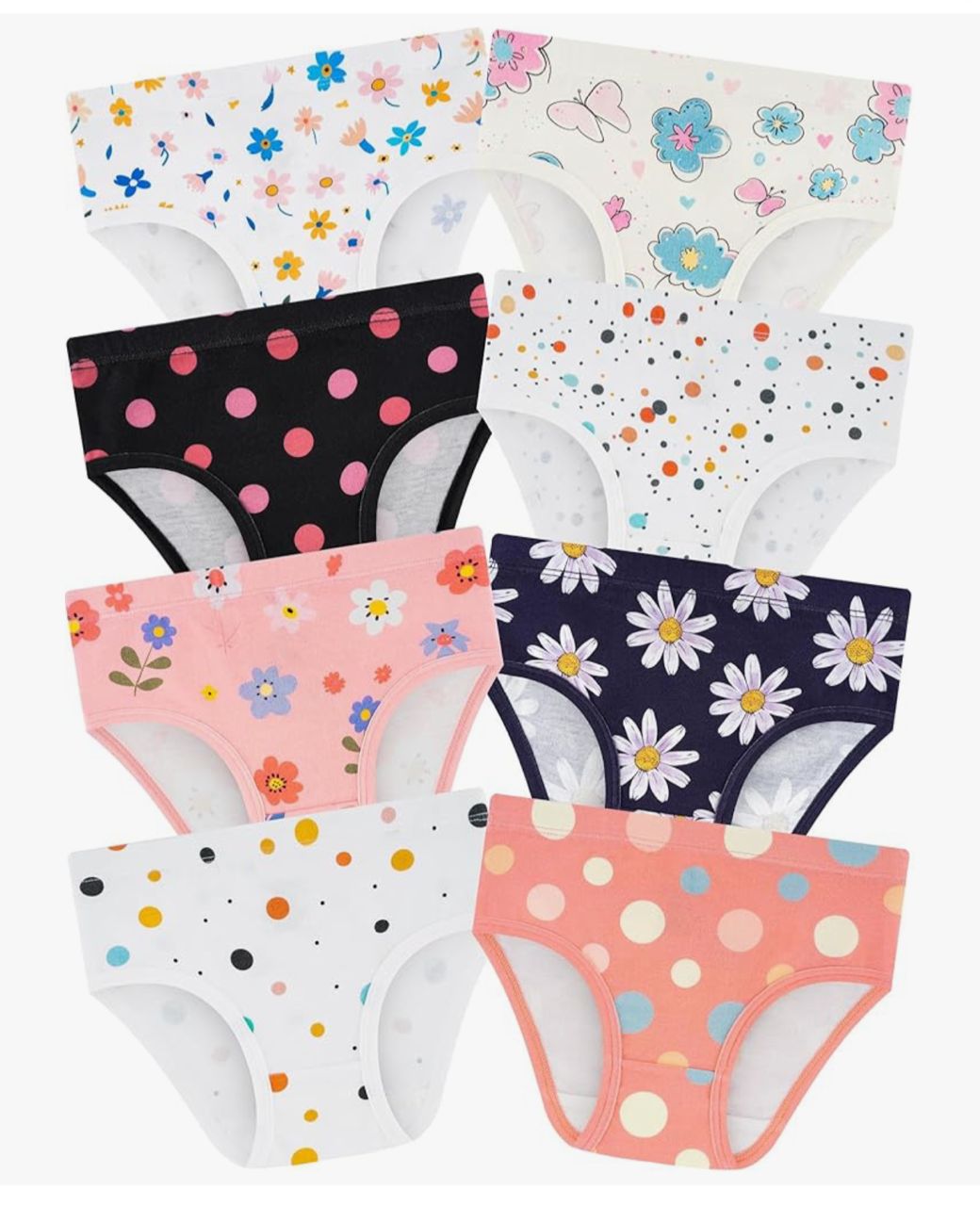 Panties infantiles - Pack multicolor estampado