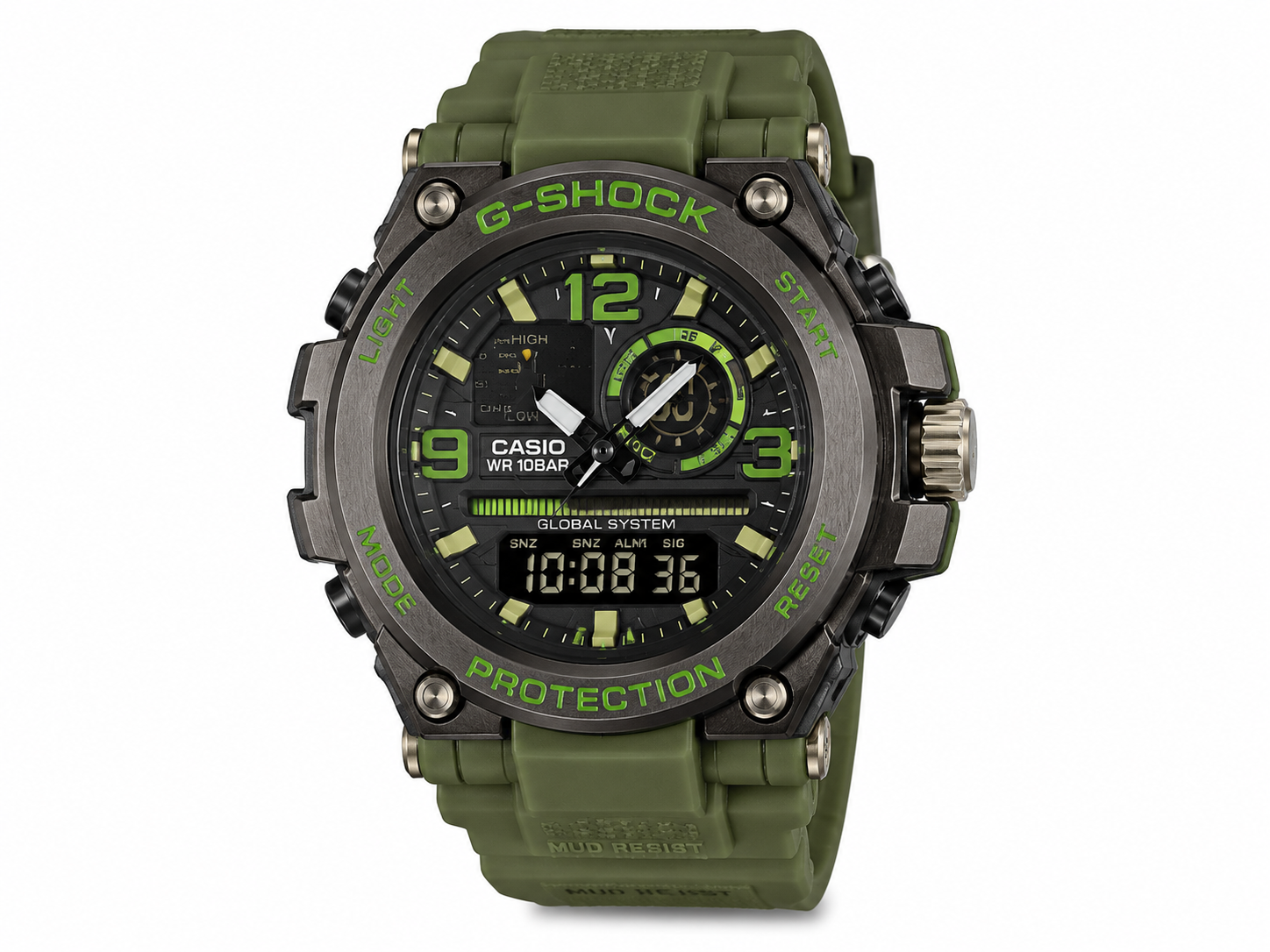 G-Shock Mud Resist - Verde militar - (🚚Proveedor local)