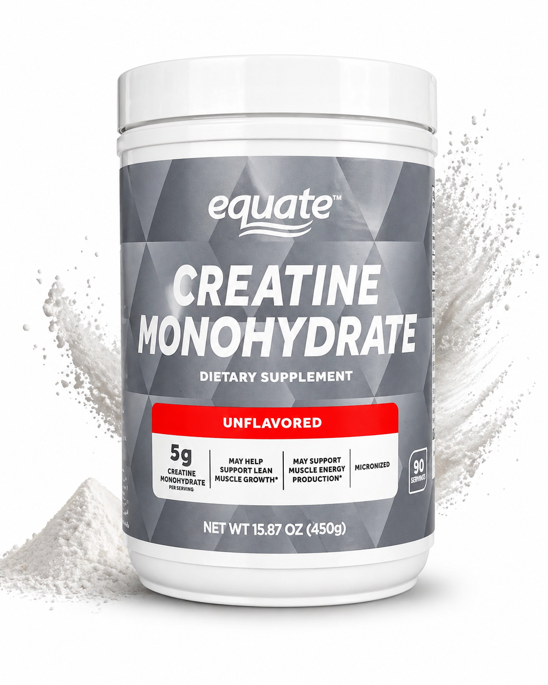 Equate - Creatine Monohydrate - Sin Sabor 450 g