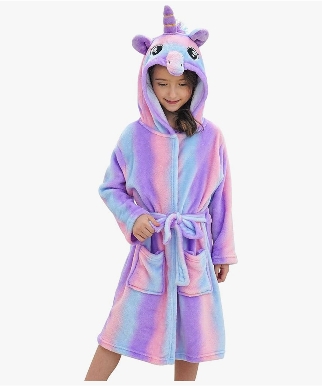 Bata Infantil de Unicornio - Púrpura