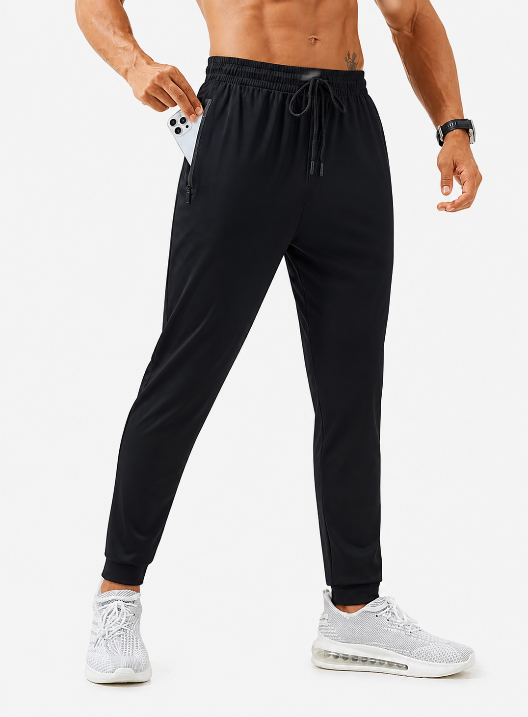 Pantalones deportivos para Hombre con bolsillo - Negro