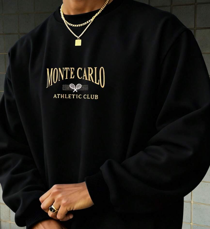 Sudadera Oversize “Monte Carlo” para Hombre – Tallas S,M,L,XL.(oferta limitada)