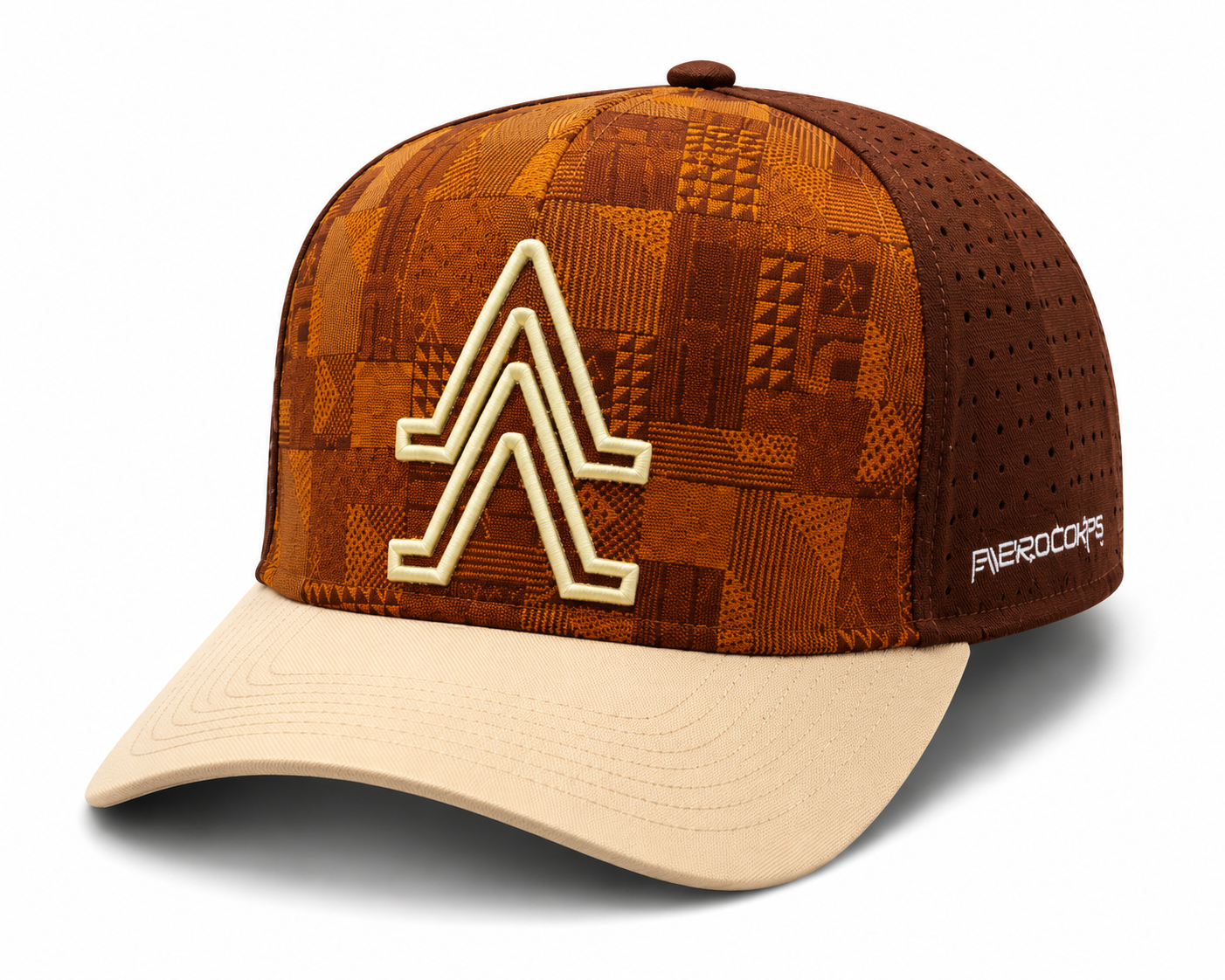 Gorra Trucker - Marrón/Naranja con Visera Crema - (🚚Proveedor local)