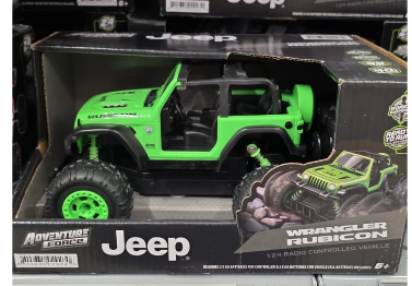 Jeep Wrangler Rubicon Adventure Force RC 1:24 – Vehículo Control Remoto Off-Road Todoterreno para Niños y Adultos