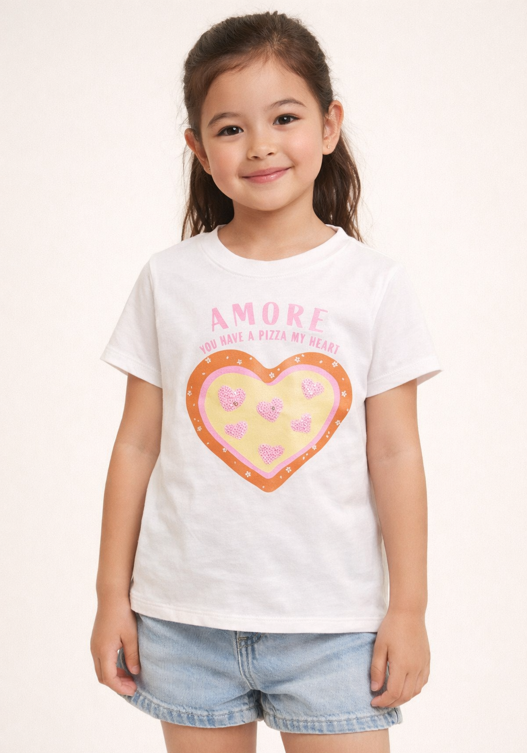Camiseta Infantil “Amore” tallas 4,5,6,7,8,10