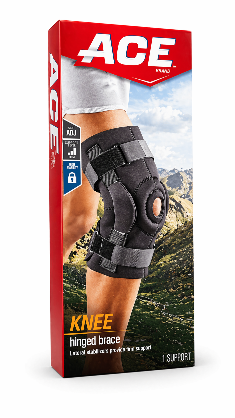 ACE Knee Hinged Brace – Soporte de Rodilla con Bisagras Ajustable