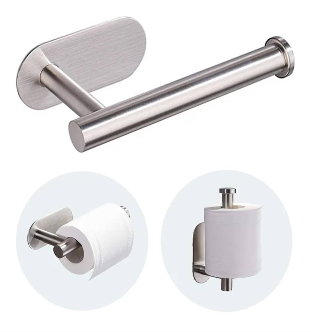 Portarrollos de Papel Higiénico - Acero Inoxidable Adhesivo