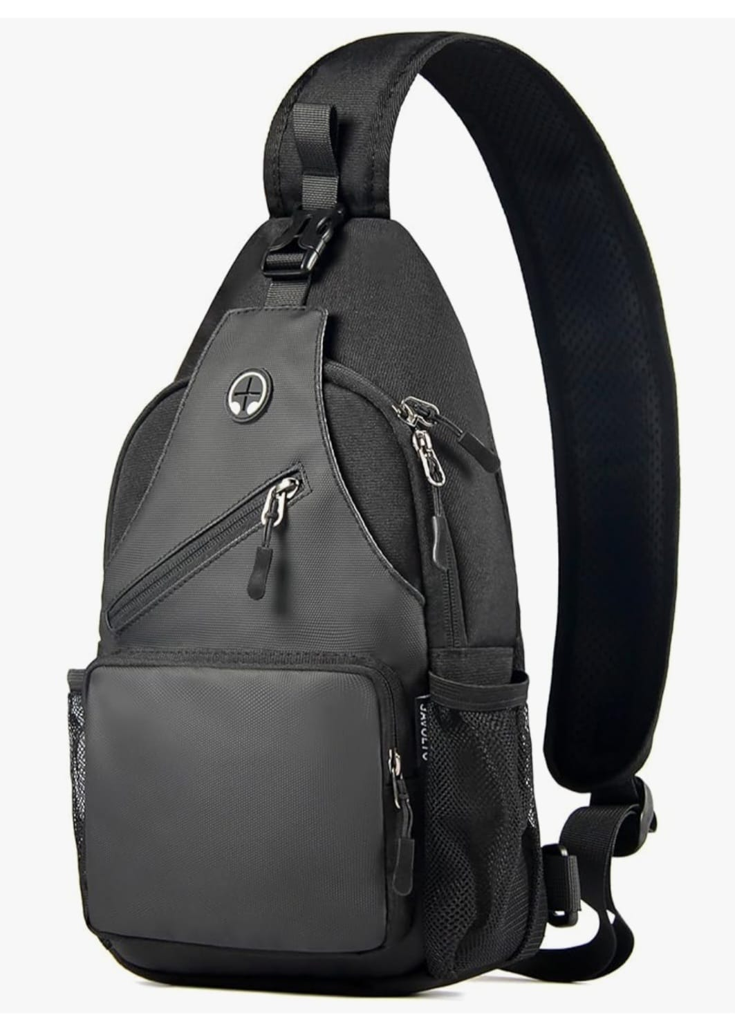 Crossbody Bags Sling Backpack，Multipurpose Cross body Shoulder Bag for Black