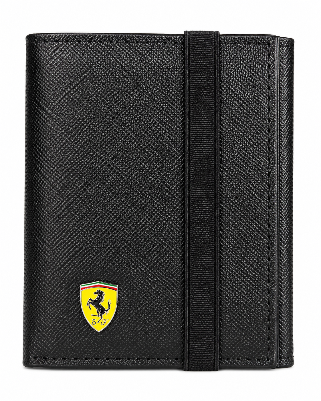 Cartera Billetera - Negra con Correa Elástica - (🚚Proveedor local)
