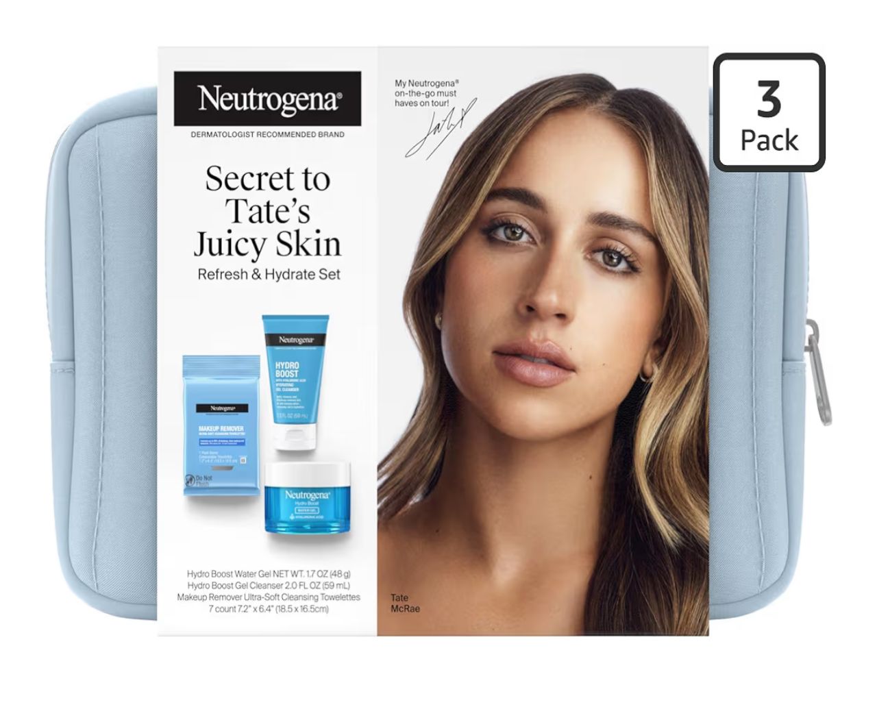 Neutrogena - Secret to Tate's Juicy Skin Refresh & Hydrate Set - 3 Piezas