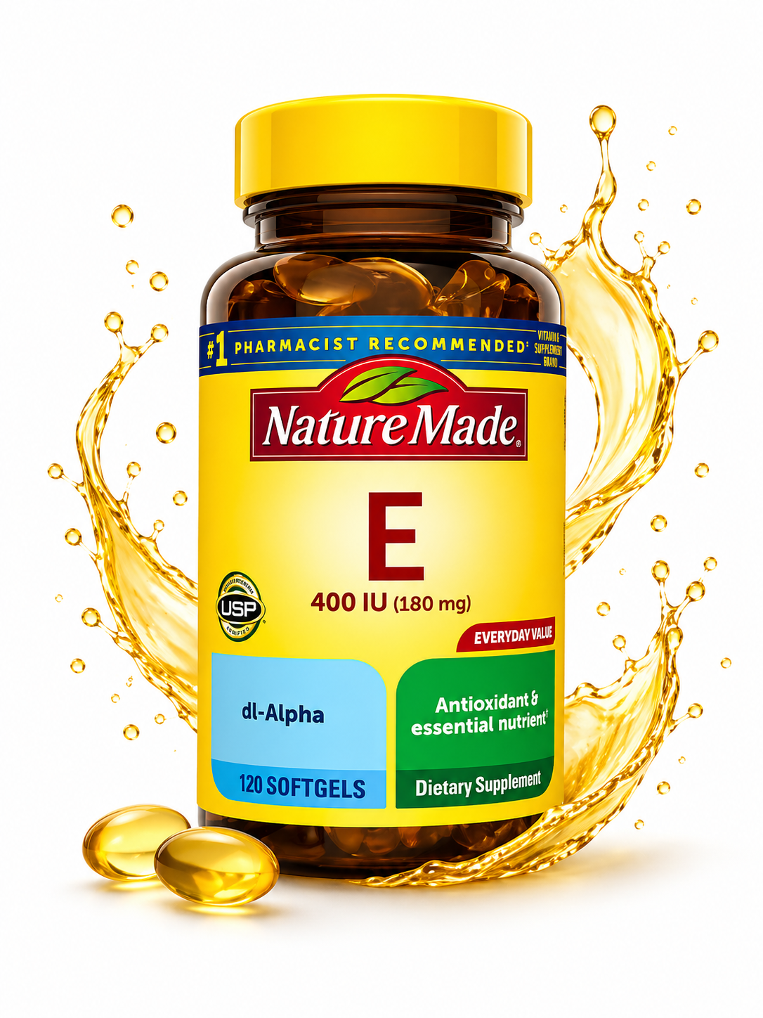 Nature Made - Vitamina E 400 IU - 120 Softgels