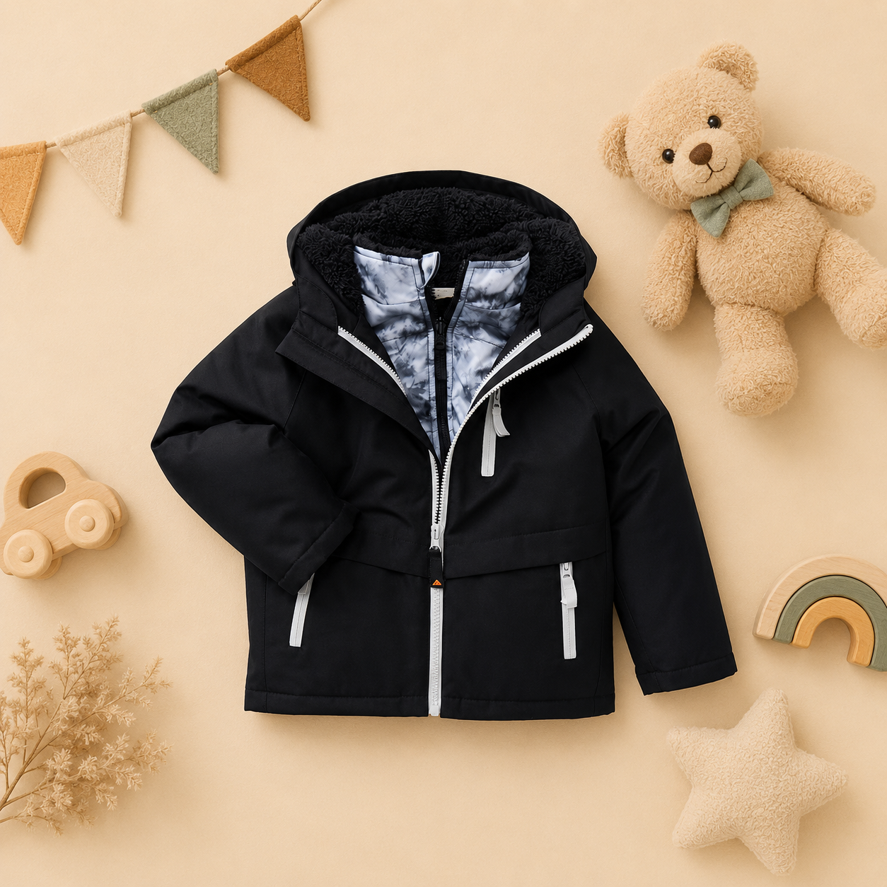 Ozark Trail - Chaqueta infantil con capucha - Negro